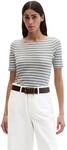 T-Shirt MARC O'POLO "aus Organic Cotton-Jersey", Damen, Gr. M, medium blau,