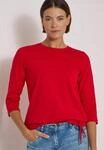Cecil 3/4-Arm-Shirt Elastiksaum mit Knotendetail