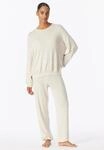Pyjama SCHIESSER "Casual Feel", Damen, Gr. 36, beige (406, beige, meliert), Single
