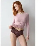 Slip TRIUMPH "Pretty Micro Maxi01", Damen, Gr. XS, braun (claret), Microfaser,