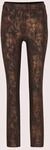 Jerseyhose MADELEINE "Hose Schmale Hose mit Animal-Print", Damen, Gr. 18, braun,