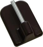 GARDINIA Gardinenstangenhalter Serie Vitragestange flachoval &Oslash; 11 mm
