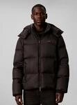 Steppjacke CALVIN KLEIN "NYLON DETACHABLE HOOD DOWN", Herren, Gr. XL, schwarz, Web,