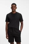 Pyjamaoberteil BOSS "WaffleAOP", Herren, Gr. M, schwarz (schwarz 002), Jersey,