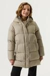 Steppjacke GARCIA, M&auml;dchen, Gr. 176, beige (soft sage), Web, Obermaterial: 100%