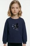 Sweatshirt BLUE SEVEN, M&auml;dchen, Gr. 98, blau (ultramarin), Sweatware, Obermaterial: