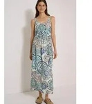 Maxikleid CECIL, Damen, Gr. S (38), US-Gr&ouml;&szlig;en, ohne &Auml;rmel, Stoff, bunt