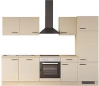 Flex-Well K&uuml;che "Creso, Breite 280 cm" wahlweise mit E-Ger&auml;te und Sp&uuml;le in