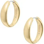 Paar Creolen FOSSIL "Ellis", gold (gelbgoldfarben, edelstahlfarben), Ohrringe,...