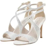 High-Heel-Pantolette BUFFALO "Buffalo YANA GLAM", Damen, Gr. 37, wei&szlig; (ivory),