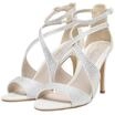 High-Heel-Pantolette BUFFALO "Buffalo YANA GLAM", Damen, Gr. 37, wei&szlig; (ivory),