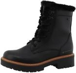 Winterstiefelette TOM TAILOR, Damen, Gr. 36, schwarz, Lederimitat, Textil, Schuhe