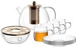 LEONARDO Teekanne "Tee-Set T&egrave; Per Te 1,5 Liter transparent" 1.500 l 10 Stk. tlg.