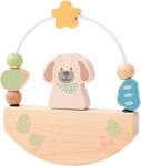 Motorikschleife STERNTALER "Hund Lucky Motorikwippe", beige (bunt), Motorikspielzeug,