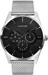 Multifunktionsuhr S.OLIVER "Round Basic", schwarz (silberfarben, schwarz),