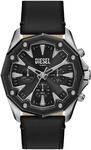 Chronograph DIESEL "STINGER", schwarz (schwarz, silberfarben, schwarz),...