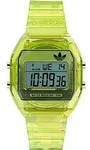 Digitaluhr ADIDAS ORIGINALS "DIGITAL TWO CRYSTAL", transparent (hellgr&uuml;n
