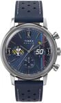 Chronograph TIMEX "Peanuts Marlin Racing", blau (blau, blau), Armbanduhren,...