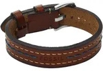 Armband FOSSIL "Schmuck Geschenk Metall, Leder, Textil EVERETT", braun