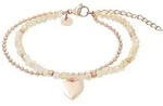 Armband TOM TAILOR "Schmuck Geschenk Edelstahl Herz", rosa (ros&eacute;goldfarben,...