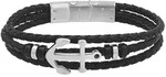 Lederarmband TOM TAILOR "Schmuck Geschenk Edelstahl Leder Kautschuk Anker",...