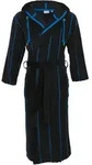Herrenbademantel CARL ROSS "530300" Gr. 48, blau (night blau), L:130cm, Velours,