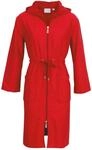 Unisex-Bademantel CARL ROSS "35410" Gr. 32, rot (deep rot), 32/34, Baumwoll-Mix,
