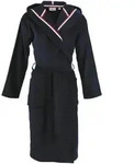 Unisex-Bademantel CARL ROSS "481310" Gr. XS, blau (night blau), XS, Velours,