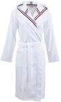 Unisex-Bademantel CARL ROSS "481310" Gr. XS, wei&szlig;, XS, Velours, Hausm&auml;ntel,