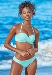 B&uuml;gel-Bandeau-Bikini S.OLIVER, Damen, Gr. 38, Cup D, gr&uuml;n (mint, wei&szlig;),
