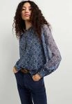 Blusentop PEPE JEANS "Bluse GANIA SHIRT", Damen, Gr. S, blau (steel blau), 100%