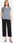 Schlupfbluse BETTY BARCLAY "Damen kurzarm", Damen, Gr. 40, blau (blau, wei&szlig;),