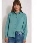 Hemdbluse CECIL, Damen, Gr. 3XL, gr&uuml;n (mineral blau), Web, 100% Baumwolle,
