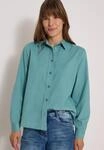 Hemdbluse CECIL, Damen, Gr. 3XL, gr&uuml;n (mineral blau), Web, 100% Baumwolle,