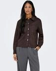 ONLY Hemdbluse "ONLMIRA L/S FAUX SUEDE SHIRT PNT" Materialmix, regular fit