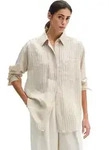 Langarmbluse MARC O'POLO "aus TENCEL&trade; Modal", Damen, Gr. 36, beige (grau silk),