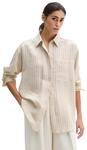Langarmbluse MARC O'POLO "aus TENCEL&trade; Modal", Damen, Gr. 36, beige (grau silk),