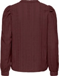 Blusenshirt ONLY "ONLMINNA L/S TOP JRS", Damen, Gr. XS, braun (decadent...