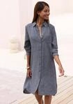 Buffalo Longbluse luftiges Strandkleid, Sommerkleid aus sommerlich leichter...