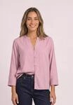 Shirtbluse STREET ONE, Damen, Gr. 34, quiet rose, Stoff, 100% Viskose, unifarben,