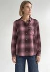 Langarmbluse STREET ONE, Damen, Gr. 34, rustic rouge, Stoff, 63% Polyester, 33%