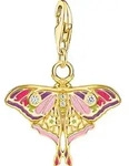 Charm-Einh&auml;nger THOMAS SABO "Charm Nachtfalter bunt", gold (gelbgoldfarben, wei&szlig;,