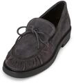 Loafer MARC O'POLO "aus ge&ouml;ltem Veloursleder", Damen, Gr. 36, grau (schwarz