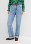 bonprix Straight-Jeans mit High-Waist-Bund, Regular Fit, Straight-Leg-Schnitt,...
