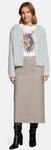 Strickjacke CARTOON "Damen mit Rundhalsausschnitt", Damen, Gr. 34, grau,