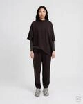Smith & Soul Kurzarmpullover mit asymmetrischem Saum, oversize