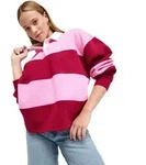 Sweatshirt ROXY "Cross Your Mind", Damen, Gr. M, fuchsia pink, Obermaterial: 60%