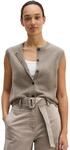 Strickweste MARC O'POLO "aus flauschiger Lambswool", Damen, Gr. XS, stone taupe