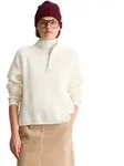 Strickpullover MARC O'POLO DENIM "mit weicher Haptik", Damen, Gr. XXS, wei&szlig; (wei&szlig;