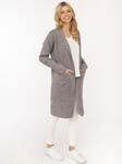 Cardigan ZWILLINGSHERZ "Jessi", Damen, Gr. S/M, grau (mittelgrau), Obermaterial: 50%